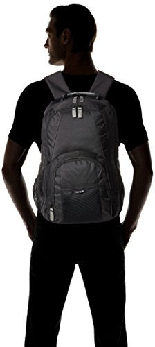 Targus Groove Laptop Backpack for Laptops up to 17-inches, Water Resistant Travel Backpack for Men and Women, Black (CVR617) - size: 17 Inch, style: Groove