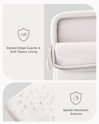 ProCase Laptop Sleeve 14" for MacBook Pro 14 Inch M5/M4/M3/M2/M1 2026-2021 | Slim Travel Sleeve with Soft Plush Lining & Large Front Pocket, Water-Resistant, Also Fit 14" HP Dell Lenovo ASUS Acer - color: Silver, size: 14-inch