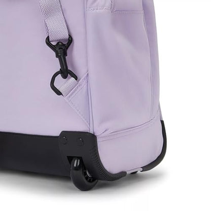 Kipling Women's Gaze Large Rolling Backpack, Durable, Wheeled Backpack with Adjustable Shoulder Straps, Nylon Book Bag - color: Bridal Lavender
