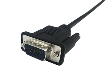 CERRXIAN 1ft VGA SVGA 15 Pin HD15 Male to Female Adapter Video Monitor Extension Cable for PC Laptop TV Porjector(mf)