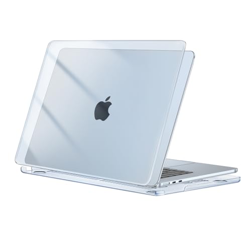 MOSISO Compatible with MacBook Air 15 inch Case M5 M4 M3 M2 2026 2025-2023 | Model A3448 A3241 A3114 A2941, Scratch-Resistant Ultra-Thin Protective Hard Shell Case Cover, Crystal Sky Blue - color: Crystal Sky Blue