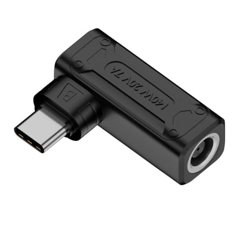 140W 100W DC Jack 7.4x5.0mm Input to USB-C Type-C Angled 90 Degree Power Plug Charge Adapter for Laptop Phone - style: 7.4x5.0mm 140W