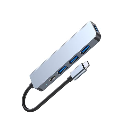 USB Hub Multi USB Splitter 5Gbps USB 3.0 Port Extender Hub with 4 Ports, USB Extension Cable Super Speed HUB Splitter Expansion for Mouse Flash Drive Keyboard Mobile Hard Disk Drive Gifts