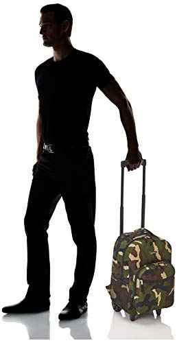 Rockland Double Handle 17" Rolling Backpack, Camo - color: CAMO, size: One Size