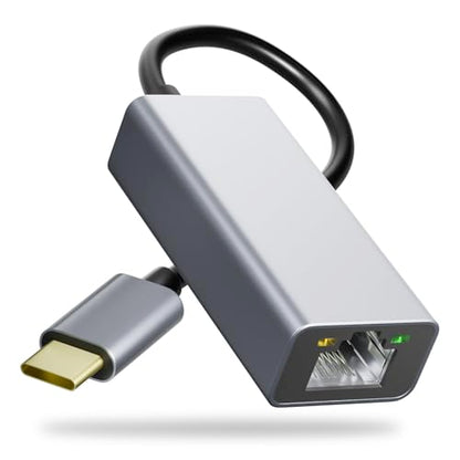 Cyberguys USB C to Ethernet Adapter, Plug and Play Ethernet Adapter, 1Gbps Gigabit RJ45 to Type-C (Thunderbolt 4/3 Compatible) Network Dongle, Compatible for MacBook Pro/Air, iPhone 16 Pro/Max, iPad