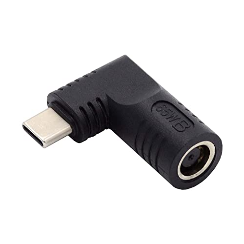 DC Jack 7.4x5.0mm Input to USB-C Type-C Angled 90 Degree Power Plug Charge Adapter for Laptop Phone - style: 7.4x5.0mm