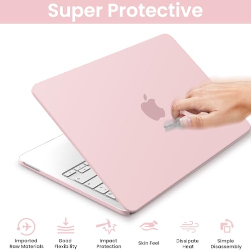 AKIT for MacBook Neo 13 Inch Case 2026 Model A3404, Baby Pink | Anti-Scratch Protective Matte Hard Shell, 2 Keyboard Covers, Screen Protector - color: Baby Pink