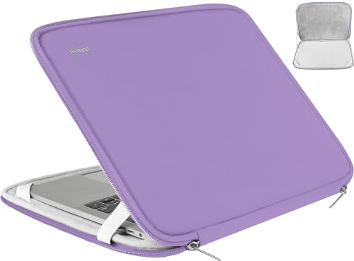 Laptop Sleeve Bag 15.6 Inch, Durable Shockproof Protective Cover Flip Case Briefcase Carrying Computer Bag Case Compatible with 15.6 Inch HP, ASUS, Lenovo, Acer, Notebook, Light Purple - color: Light Purple, size: 15.6 Inch