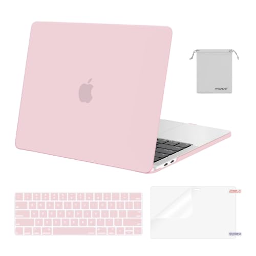 MOSISO Compatible with MacBook Pro 13 inch Case M2 M1, Rose Quartz | Plastic Hard Shell Case Cover 2026-2016A2338 A2251 A2289 A2159 A1989 A1708 A1706 with/without Touch Bar - color: Rose Quartz
