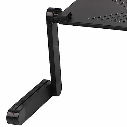 Adjustable Vented Laptop Stand Portable Ergonomic Computer Desk for Sofa Bed Office Home Use - Compact Design for Multifunctional Use