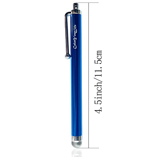7 Pack Micro-Knit Hybrid Fiber Tip Universal Capacitive Stylus Pens for iPad,iPhone, Android Smart Phone, Tablet Laptop and Cleaning Cloth