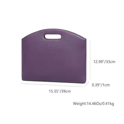 Official Document Computer Bag Stylishly Sleek with Multiple Compartments and Easy to Carry Design - color: Anemone Purple/Pu