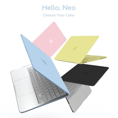 B BELK for MacBook Neo Case 13 inch 2026 Release Model A3404, Airy Blue | Matte Hard Shell Case with Keyboard Cover & Screen Protector, 1:1 Precision Fit Protective Laptop Cover for New Mac Neo Case - color: Airy Blue