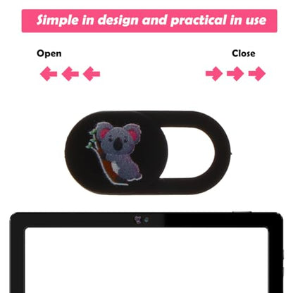 KALLORY 3 Pack Laptop Cover Slide Webcam Privacy Cover for Computer Tablet Phone Privacy Protector Compact Slide to Help Prevent Accidental Damage
