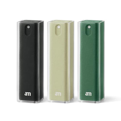 am Mist Screen Cleaner Spray with Microfiber Cloth – Alcohol-Free, Green | Mist screen cleaner with integrated microfiber cloth for phones, tablets, laptops, TVs and car displays. - color: Green, size: 0.35 Fl Oz (Pack of 3)