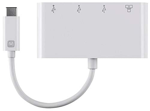 Monoprice USB-C to HDMI Adapter - White, Supports Up to 10Gbps Data Rate & USB 3.1 SuperSpeed - Select Series (Pack of 2) - size: 1 Count (Pack of 2)