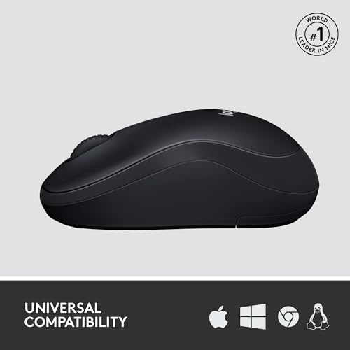 Logitech M220 Silent Mouse, Wireless Black