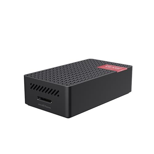 Lexar Play PRO MicroSD Express Card Reader, USB 3.2 Gen 2, up to 900MB/s Read, Compatible with Express microSD UHS-I Card (LRW540U-RNHNG) | USB 3.2 GEN2 Reader, Up to 900MB per S, Fan Lowers Temp Up to 19 Degree C, Includes USB-C Cable Plus USB-a Adapter