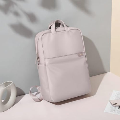 GOLF SUPAGS Travel Laptop Backpack for Women Anti Theft Slim Durable College Bookbag Business Computer Bag Fit 17Inch Notebook (Pinkish Grey, 17Inch) - color: Pinkish Grey, size: 17 Inch