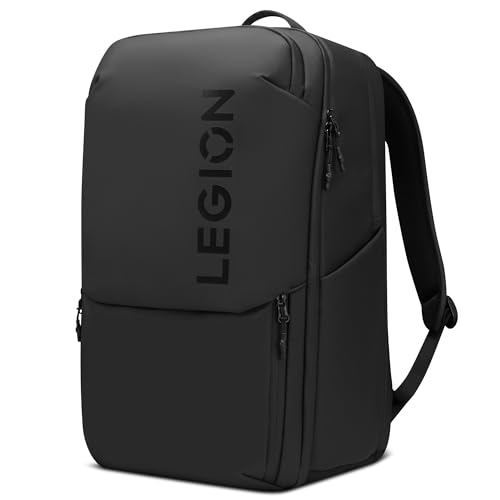 Lenovo Legion Gaming Laptop Backpack GB800, 21L Capacity, Fits 17-inch Laptops, Water Resistant, Three Main Compartments & 19 Specialiized Pockets, Black - style: Gb800 Black
