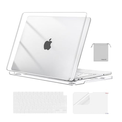 MOSISO Compatible with MacBook Neo Case 13 inch 2026 A3404 A18 Pro Chip | 4 in 1 Kit Precision Fit Crack & Scratch Resistant Protective Hard Shell Case Cover, Crystal Clear - color: Crystal Clear