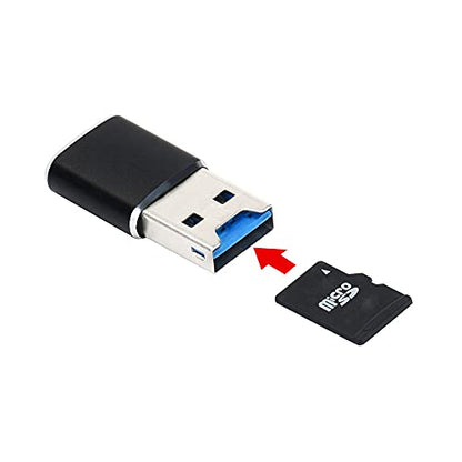 cablecc Mini Size 5Gbps Super Speed USB 3.0 to Micro SD SDXC TF Card Reader Adapter - color: USB3.0-TF Black