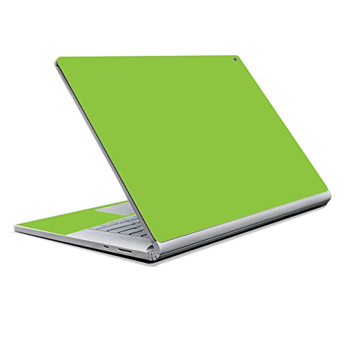 MightySkins Skin Compatible with Microsoft Surface Book 2 13" (2017) - Solid Lime Green | Protective, Durable, and Unique Vinyl Decal wrap Cover | Easy to Apply, Remove | Made in The USA - color: Lime Green