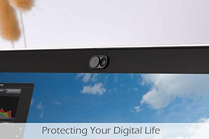 CloudValley Laptop Camera Cover Slide, Metal 0.023 Inch Ultra-Thin, 2 Pack | Web Webcam Cover for MacBook Pro / Air, Laptop, iMac, iPad, iPhone 8/7, PC Accessories, Privacy Protection, Black & White - color: Withe & Black