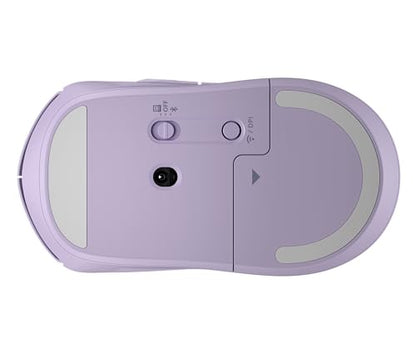 HP 400 Quiet Wireless Mouse, Dual Bluetooth & 2.4GHz, Soft Silicone, Quiet Clicks, Microsoft Wheel, 24-Month Battery, 6000 DPI, Ambidextrous, Eco-Friendly Design, Multi-OS, Purple - color: Purple
