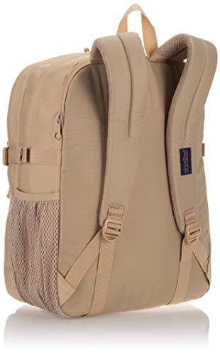 JanSport Main Campus FX Backpack - Travel or Work Bag w 15-Inch Laptop Pack with Leather Trim, Travertine - color: Travertine