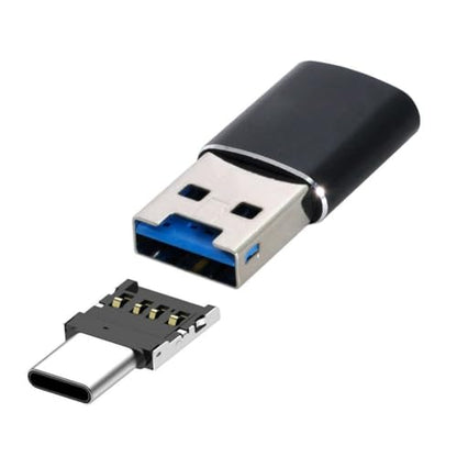 ChenYang USB 3.0 Micro SD Card Reader USB 3.0 to Micro SDHC/Micro SDXC/TF Card Reader Adapter with USB C OTG Adapter - color: USB Reader+USB C Adapter