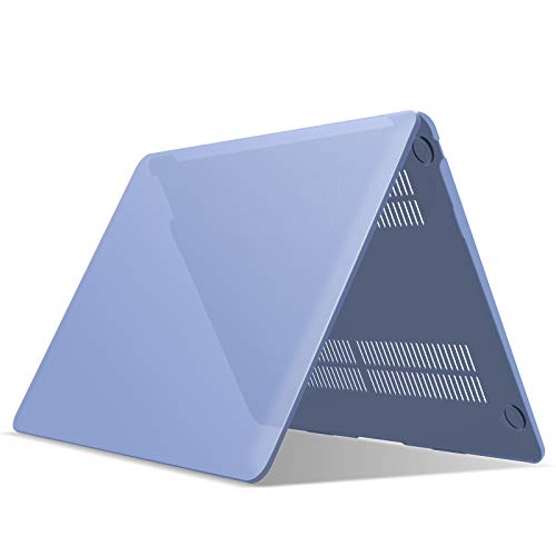 IBENZER Compatible with New MacBook Air 13 inch Case 2022 2021 2020 M1 A2337 A2179 A1932, Plastic Hard Shell Case with Keyboard Cover for Mac Retina Display with Touch ID, Serenity Blue, MMA-T13SRL+1 - color: Serenity Blue