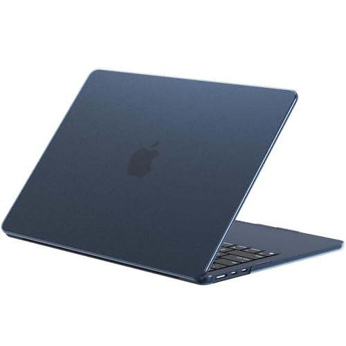 EooCoo Case Compatible with MacBook Air 13 inch M5 2026-2022 M4 M3 M2 A3449 A3240 A3113 A2681, Matte Hard Shell Scratch Resistant Protective Cover for Mac Air 13.6 inch, Original Midnight - color: Original Midnight, size: Air 13.6-inch