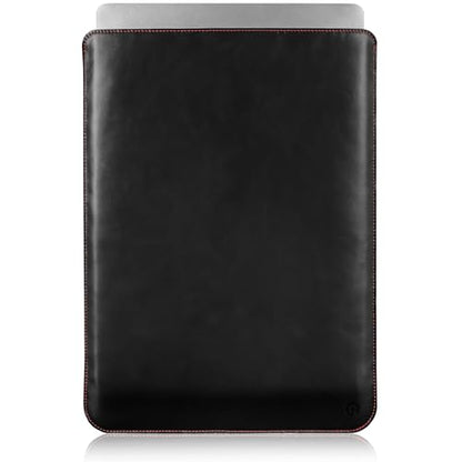 Casemade Real Leather Laptop Sleeve for MacBook Pro & Air Fits 13, 14, 15 & 16 Inch - Genuine Full Grain Leather with Soft Wool Lining (13 inch - MacBook Air M1/M2/M3/M4/M5, Pro 2016-2024, Neo 2026) - color: Black, size: 13” Pro, Air (M1-M5), Neo