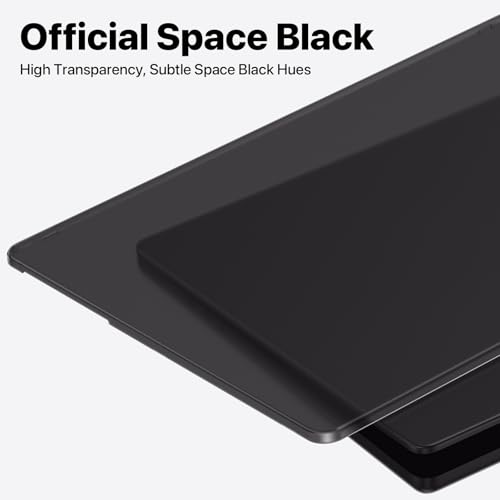Soonjet Matte Case for MacBook Pro 14 inch M5 M4 M3 M2 M1 2026-2021 Laptop | Anti Cracking, Color Match, Space Black Clear, Protective Hard Shell Cover, Fingerprint & Scratch Resistant, Ultra Thin Fit - color: Frosted Space Black