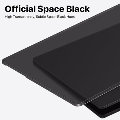 Soonjet Matte Case for MacBook Pro 14 inch M5 M4 M3 M2 M1 2026-2021 Laptop | Anti Cracking, Color Match, Space Black Clear, Protective Hard Shell Cover, Fingerprint & Scratch Resistant, Ultra Thin Fit - color: Frosted Space Black