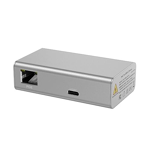 PoE+ to USBC Power Delivery Compatible with Tablet Computers Like iPad Pro Gen 3, Microsoft Surface Go, Google Pixel, and More (USB-C Power Compatible w/iPad Pro) (Gigabit Power + Data 2) - size: Gigabit Power + Data 2
