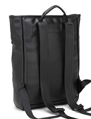Kah&Kee Leather Laptop Backpack for Women with 14-inch Laptop Compartment Ideal for Teachers, College Students and Work