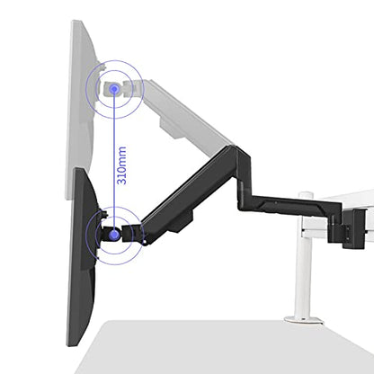 GLigeT Monitor Arm Gas 10"-32" Monitor Wall Bracket Adjustable Gas Spring Monitor Mount Stand 10"-16" Wall-Mounted Laptop Stand, Hold Up to 19.8lbs, Black Monitor Desk Mount (Size : B) - size: B