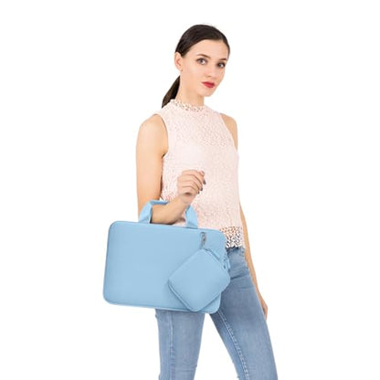 MOSISO Laptop Case 13 inch, Laptop Sleeve Bag Compatible with MacBook Neo 13 / Air M5 M4 M3 M2 M1 2026-2018 / Pro M2 M1, Neoprene Carrying Computer Bag with Handle&Detachable Small Case, Air Blue - color: Air Blue, size: 13 inch