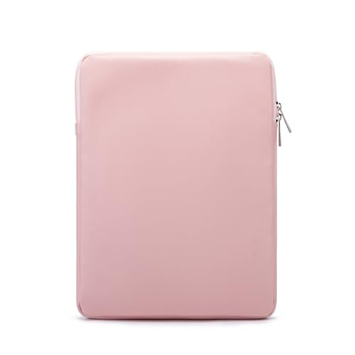 Kinmac 360° Protective Vertical Laptop Sleeve Case Cover Bag (Pink Flower PU, 12.5 inch-13.3 inch) - color: Pink Flower PU, size: 12.5 inch-13.3 inch