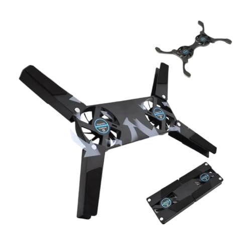 Portable Folded Laptop Cooling Stand with 2 Heatsinks, Suitable for 7-15 Inch Notebooks,