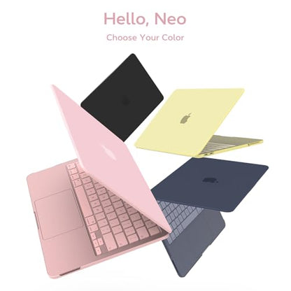 B BELK for MacBook Neo Case 13 inch 2026 Release Model A3404, Baby Pink | Scratch Resistant Protective Matte Hard Shell for Mac Neo Case with Keyboard Cover & Screen Protector, Lightweight, Snap-On - color: Rose Quartz