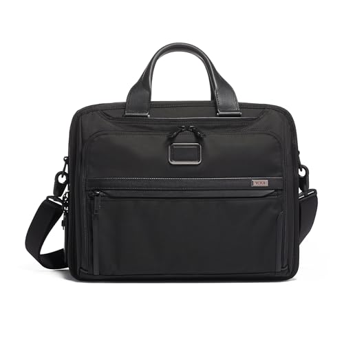 TUMI - Alpha Organizer Brief - Laptop Briefcase for Commute or Travel - Fits Up to 15" Laptop - Removable Shoulder Strap | for Commute or Travel - color: Black