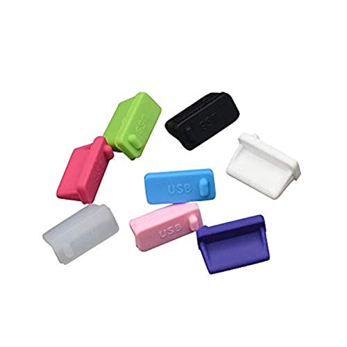 10PCS Universal Computer Anti Dust Stopper/Plug, General Laptops Soft Silicone Dustproof Cover, Notebook Laptop PC Computer Accessories, Anti-dust Stopper-USB3.0 Black Silicone - color: USB3.0 Black Silicone