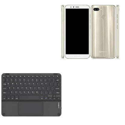 BoxWave Keyboard Compatible with Gionee S11 - SlimKeys Bluetooth Keyboard with Trackpad, Portable Slim TouchPad - Jet Black