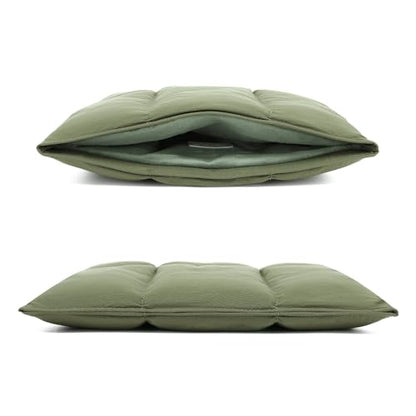Puffy Laptop Sleeve 13 Inch 14 inch, Green | Pillow Shape Laptop Sleeve, Compatible MacBook Pro 13inch 14 Inch M4 M5 Pro/Max, MacBook Air M1 M2 M3 2026, MacBook Neo - color: Green, size: For 13"-14" MBA/MAP M4 M3 M2 M1