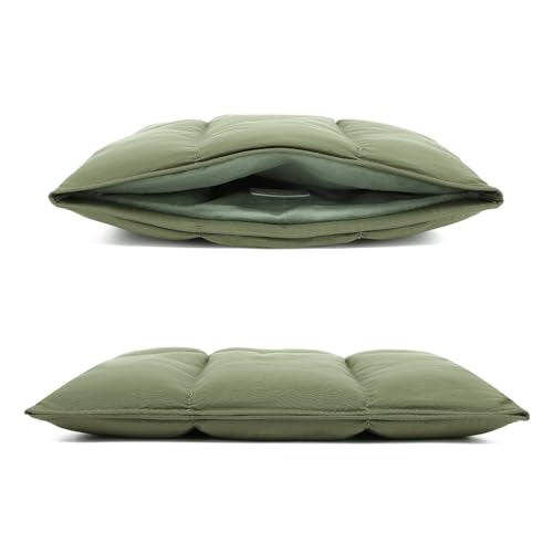 Puffy Laptop Sleeve 15 inch 16 inch, Green | Pillow Shape Laptop Sleeve, Compatible MacBook Air 15 in M4 2025 & MacBook Pro 15/16 in M1 M2 M3 M4 M5 2024 - color: Green, size: For 15"-16" MBA/MAP M4 M3 M2 M1