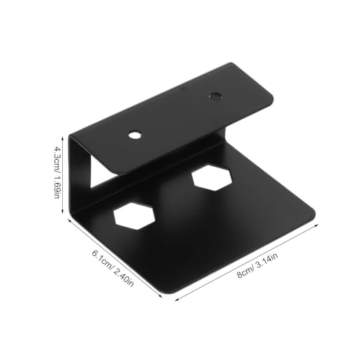 Desk Laptop Holder Mount Rack with Anti-Slip Mats and Iron Frame, Space Saving Storage Shelf for Home Learning Environment and Study, Prevents Sliding and Declutters Desk