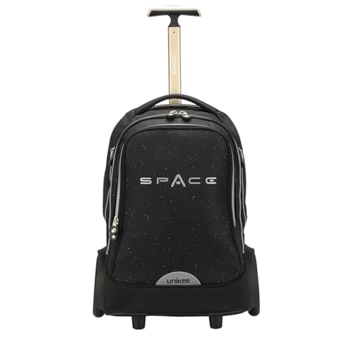 Rolling Laptop Bag for 15.6 Inch Laptop,Roller Bag, Backpack with Quiet Wheels, 6 Inch Large Slient Wheeled Computer Bag, T5- Space - color: T5- Space